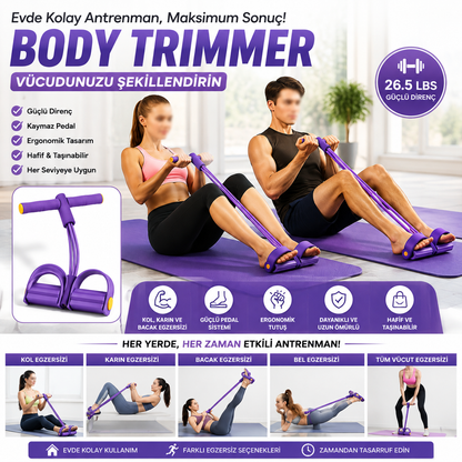 Body Trimmer Direnç Lastiği | Evde Tüm Vücut Egzersiz Aleti