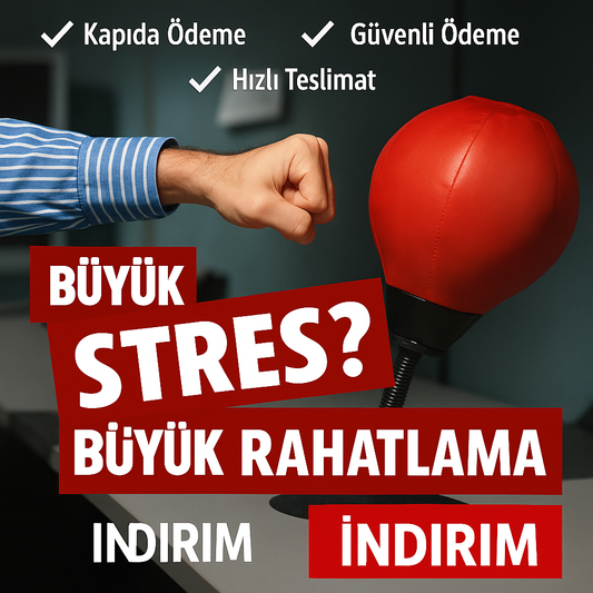 Stres Giderici Masaüstü Boks Topu | El Pompalı