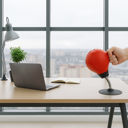 Stres Giderici Masaüstü Boks Topu | El Pompalı