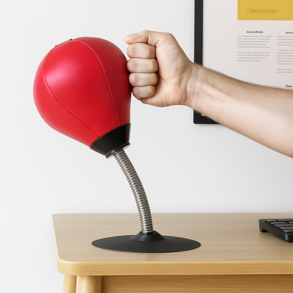 Stres Giderici Masaüstü Boks Topu | El Pompalı