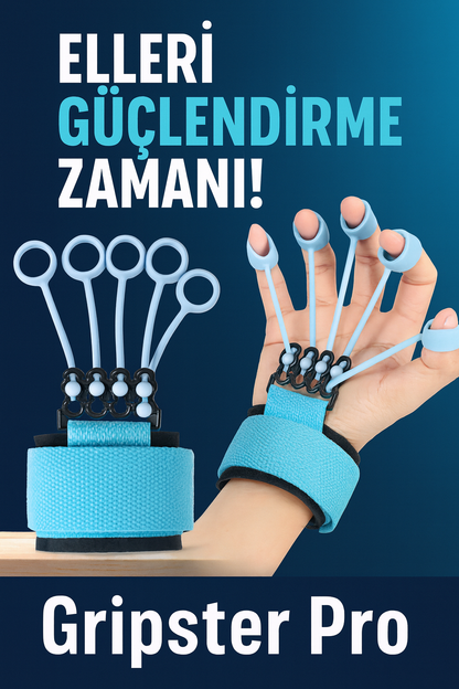 Gripster Pro | Parmak ve Bilek Güçlendirici El Egzersiz Aleti
