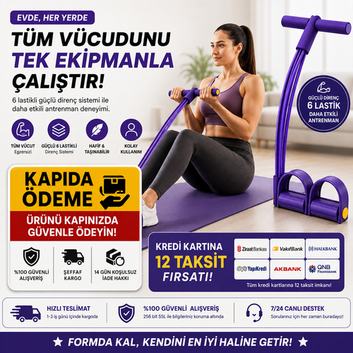 Body Trimmer Direnç Lastiği | Evde Tüm Vücut Egzersiz Aleti